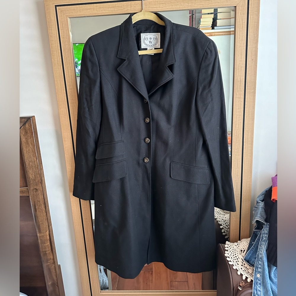 Vintage Wathne black coat